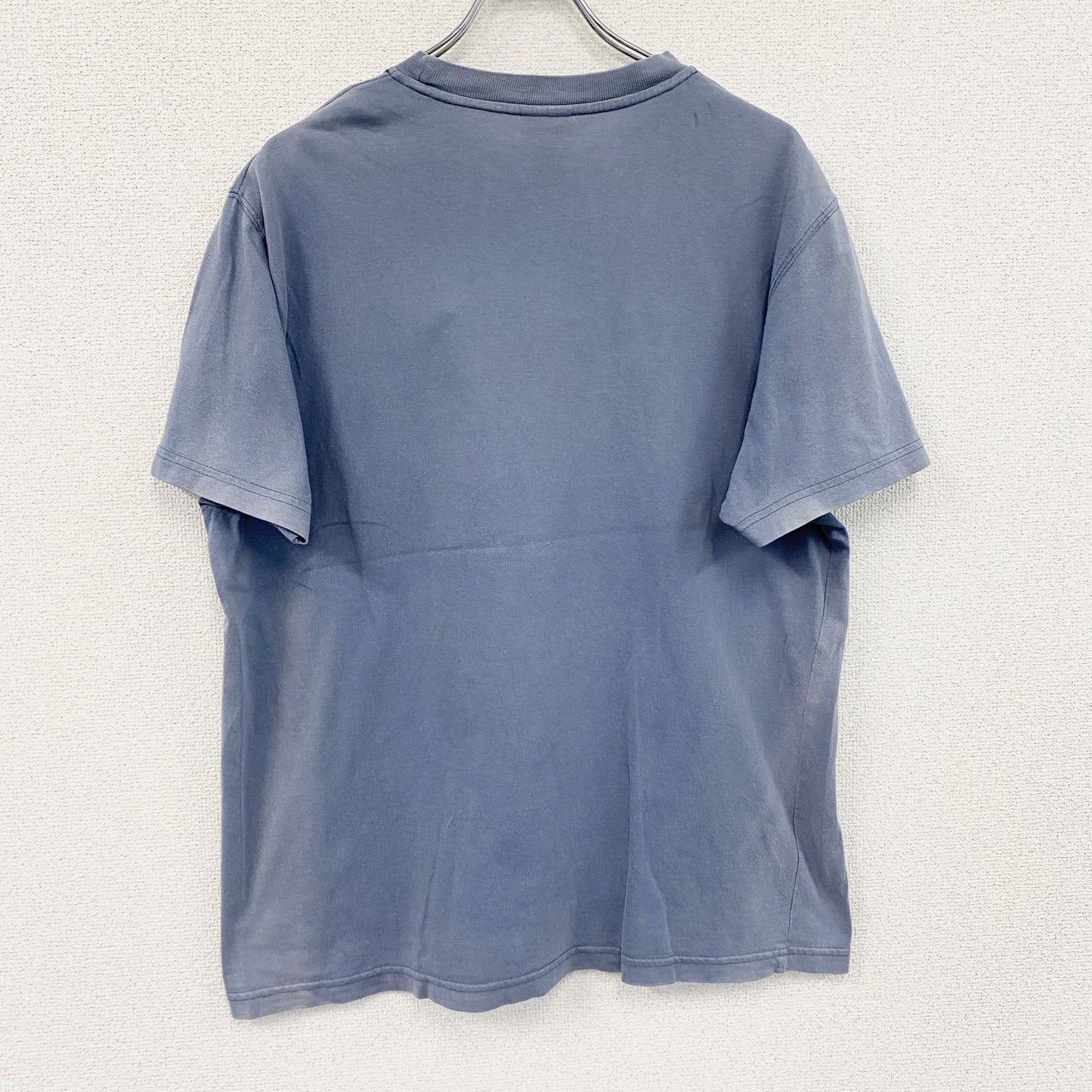 Timberland　ティンバーランド　半袖プリントTシャツ　フェード　紺　ネイビー　Lサイズ