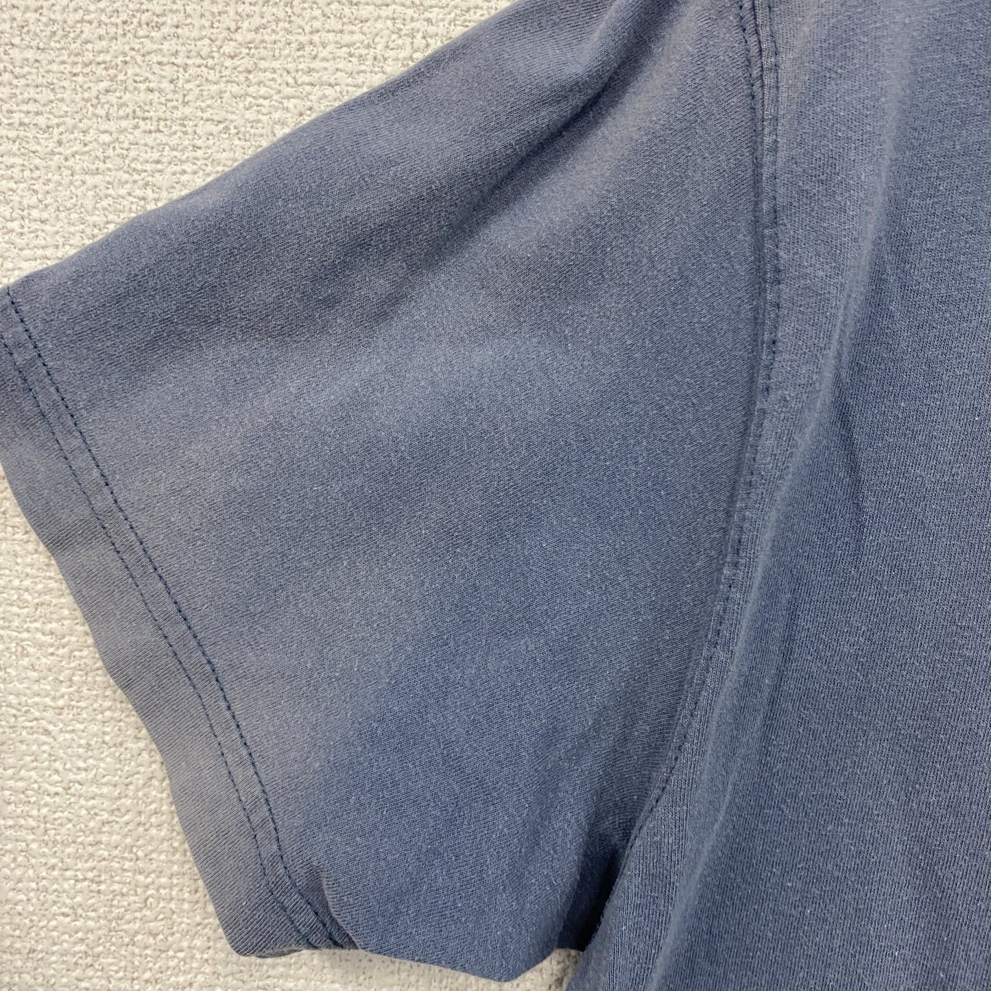 Timberland　ティンバーランド　半袖プリントTシャツ　フェード　紺　ネイビー　Lサイズ