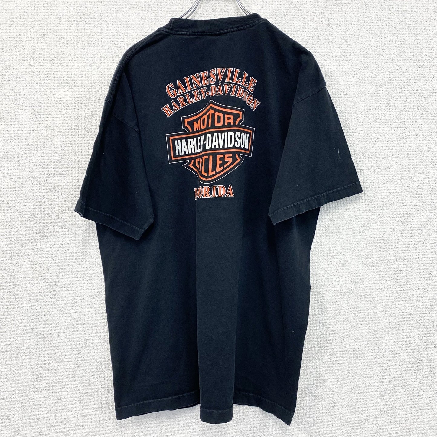 00s　HARLEY DAVIDSON　ハーレーダビッドソン　半袖プリントTシャツ　黒　ブラック　ヴィンテージ　XLサイズ