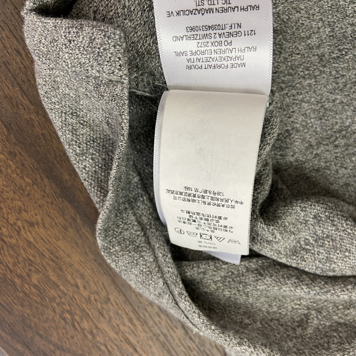 POLO RALPH LAUREN　ポロラルフローレン　長袖ポロシャツ　灰色　グレー　XXLサイズ　古着