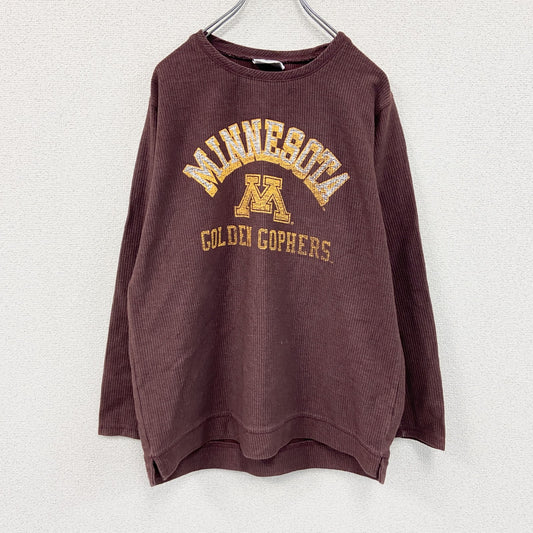 Champion　チャンピオン　ミネソタ大学　長袖Tシャツ/ロンT　カレッジプリント　ボルドー　Lサイズ