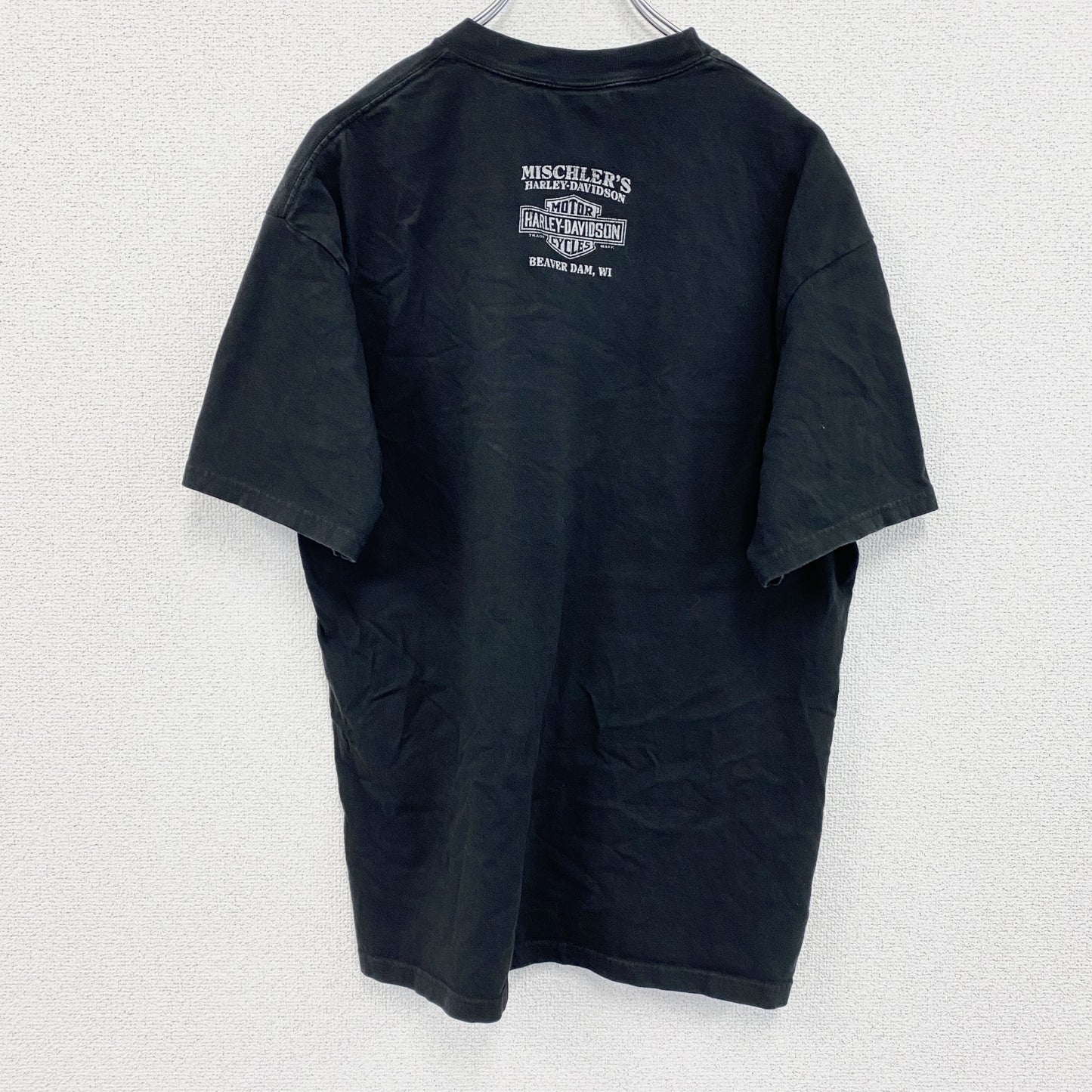 00s　HARLEY DAVIDSON　ハーレーダビッドソン　半袖Tシャツ　ヴィンテージ　黒　ブラック　Lサイズ