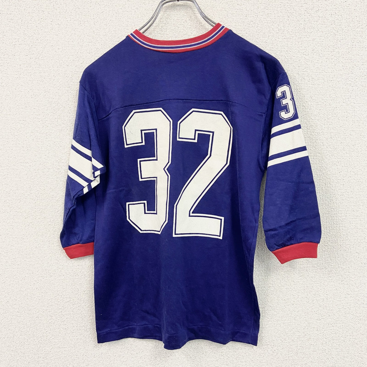 80s　ALLPRO　オールプロ　フットボールTシャツ　ヴィンテージ　青　ブルー　Lサイズ　古着