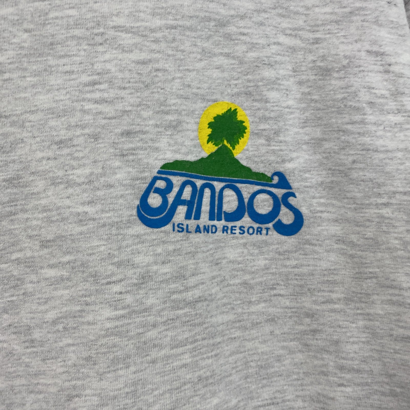 00s　Hanes　ヘインズ　半袖プリントオリジナルTシャツ　Dive Bandos　両面プリント　霜降りグレー　Lサイズ　古着