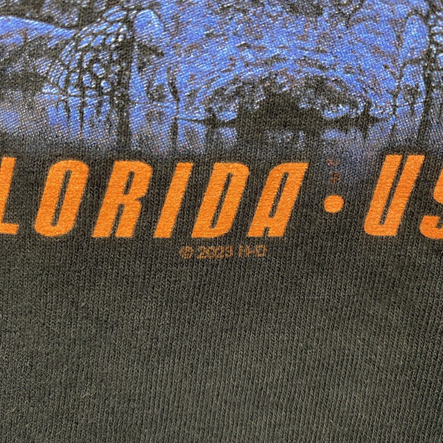 HARLEY DAVIDSON　ハーレーダビッドソン　半袖両面プリントTシャツ　黒　ブラック　XLサイズ