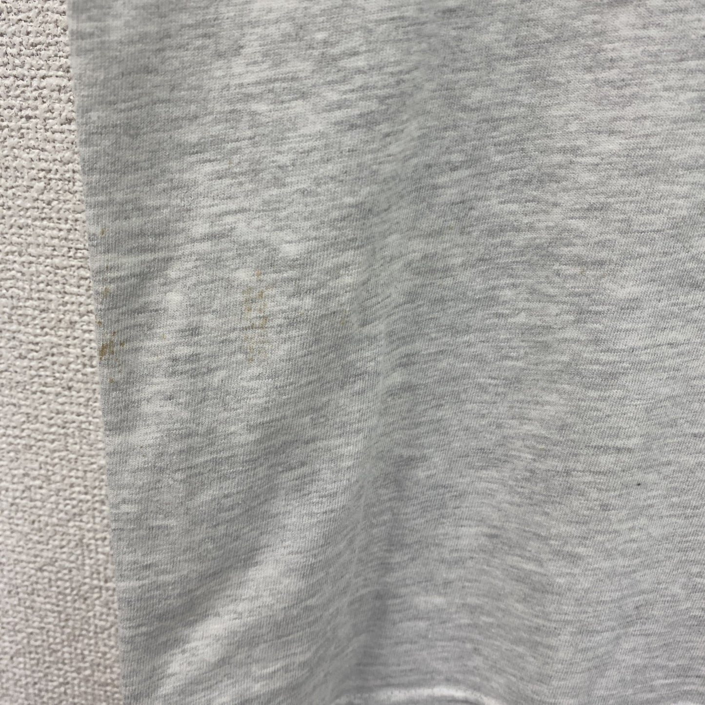 Hanes　ヘインズ　半袖プリントTシャツ　霜降りグレー　Lサイズ