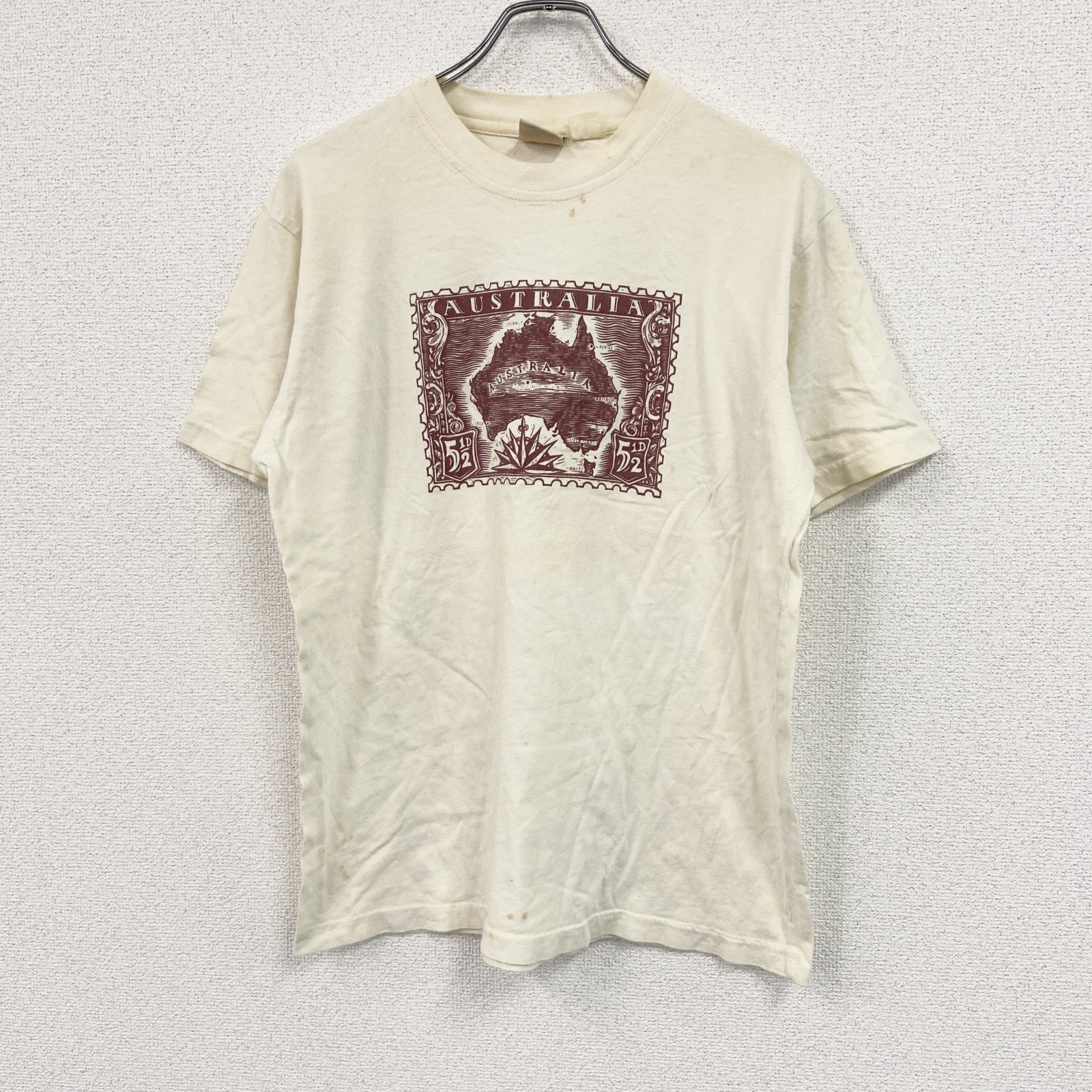 ～00s　Go Native AUSTRALIA　半袖プリントTシャツ　スーベニア　ヴィンテージ　白　ホワイト　古着