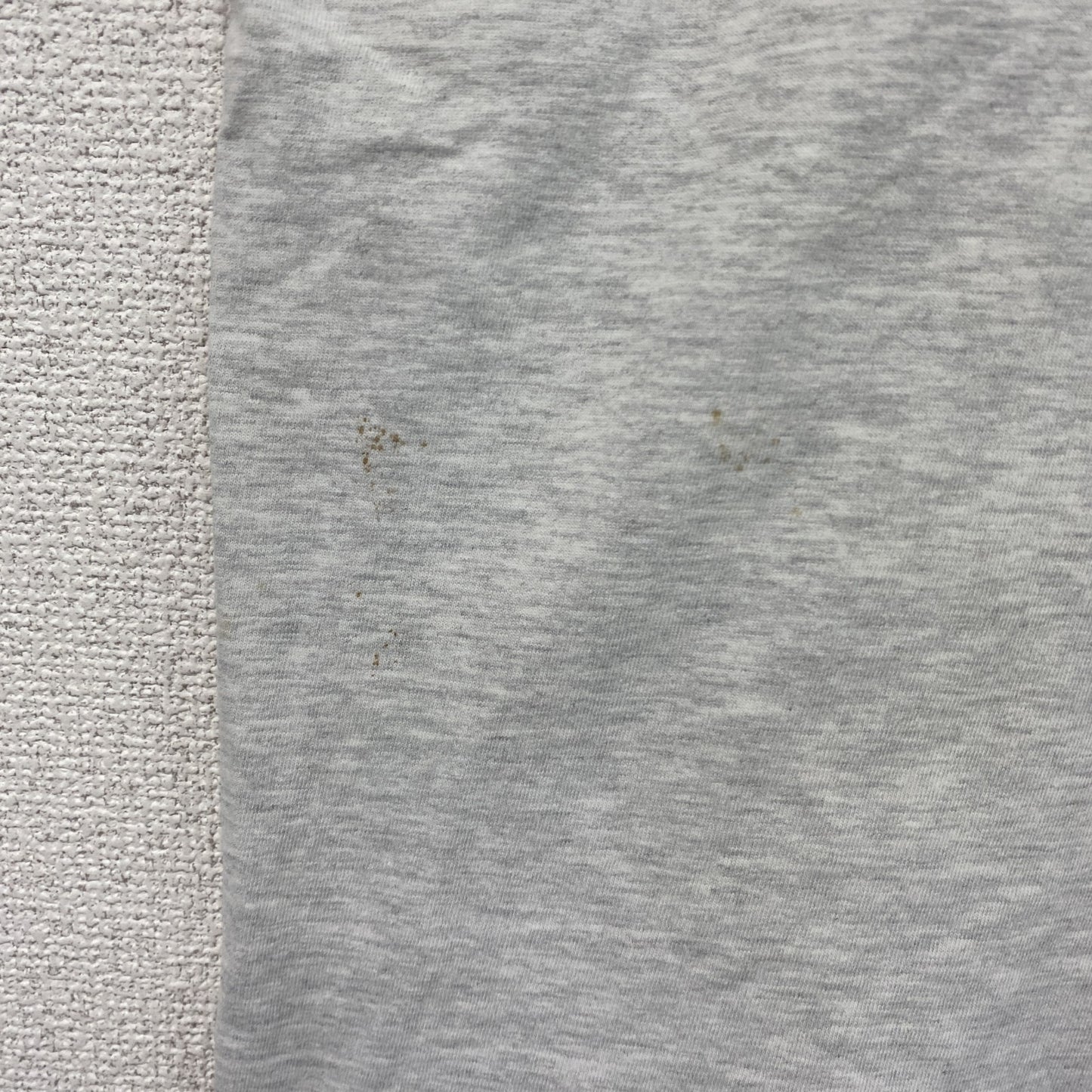 Hanes　ヘインズ　半袖プリントTシャツ　霜降りグレー　Lサイズ