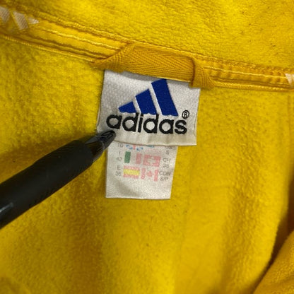 90s～　adidas　アディダス　フリーストラックジャケット　ヴィンテージ　黄色　イエロー　Sサイズ