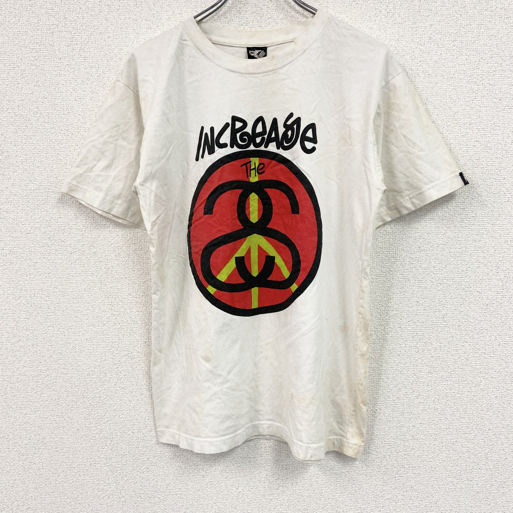 FREAKY CHEMICAL　半袖プリントTシャツ　パロディT　白　ホワイト　Lサイズ　古着