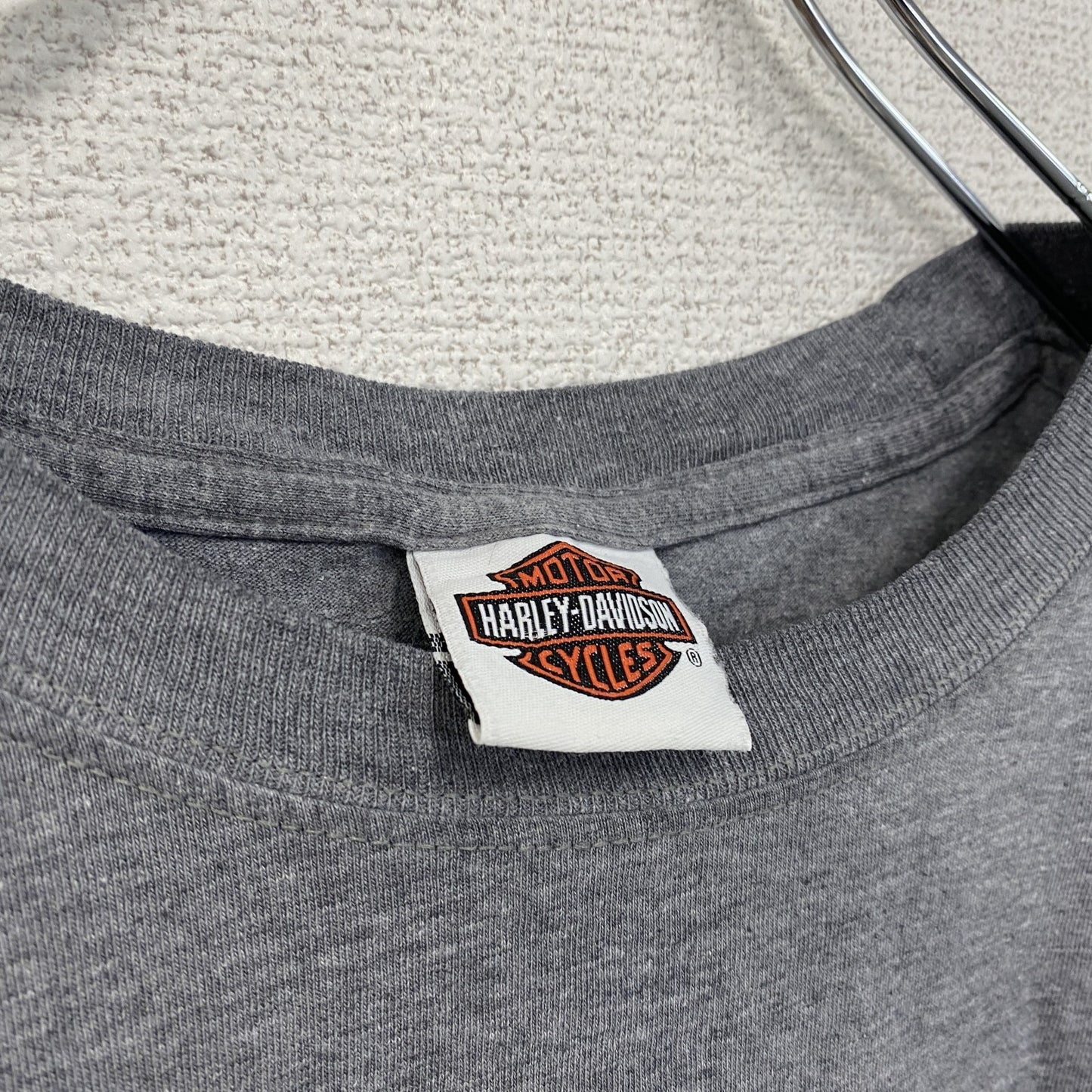 HARLEY DAVIDSON　ハーレーダビッドソン　半袖両面プリントTシャツ　グレー　Lサイズ