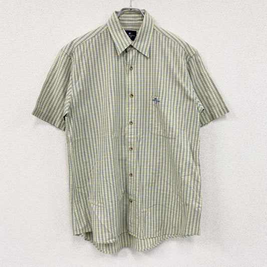 UNIVERSAL　ユニバーサル　半袖シャツ　チェック柄　マルチカラー　Mサイズ