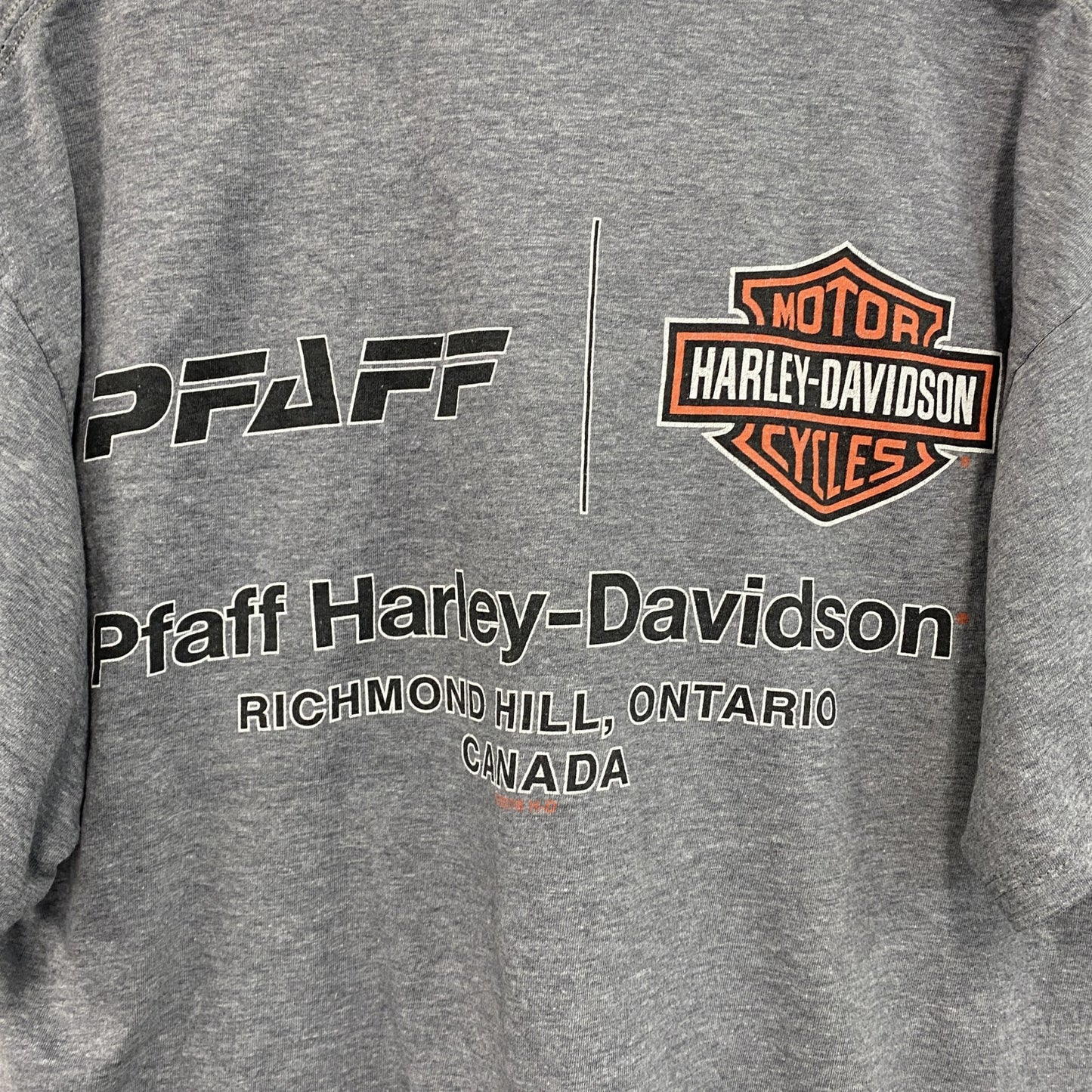 HARLEY DAVIDSON　ハーレーダビッドソン　半袖両面プリントTシャツ　グレー　Lサイズ