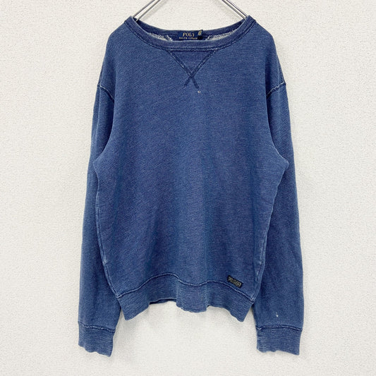 POLO RALPH LAUREN　ポロラルフローレン　スウェット/トレーナー　前V　インディゴ　Lサイズ