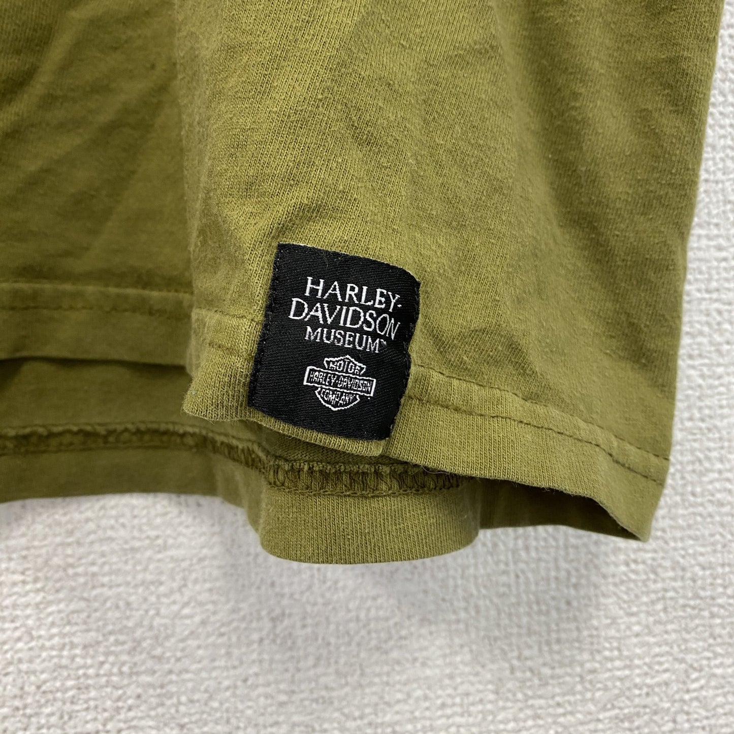 00s　HARLEY DAVIDSON　ハーレーダビッドソン　半袖プリントTシャツ　カーキ　XXLサイズ