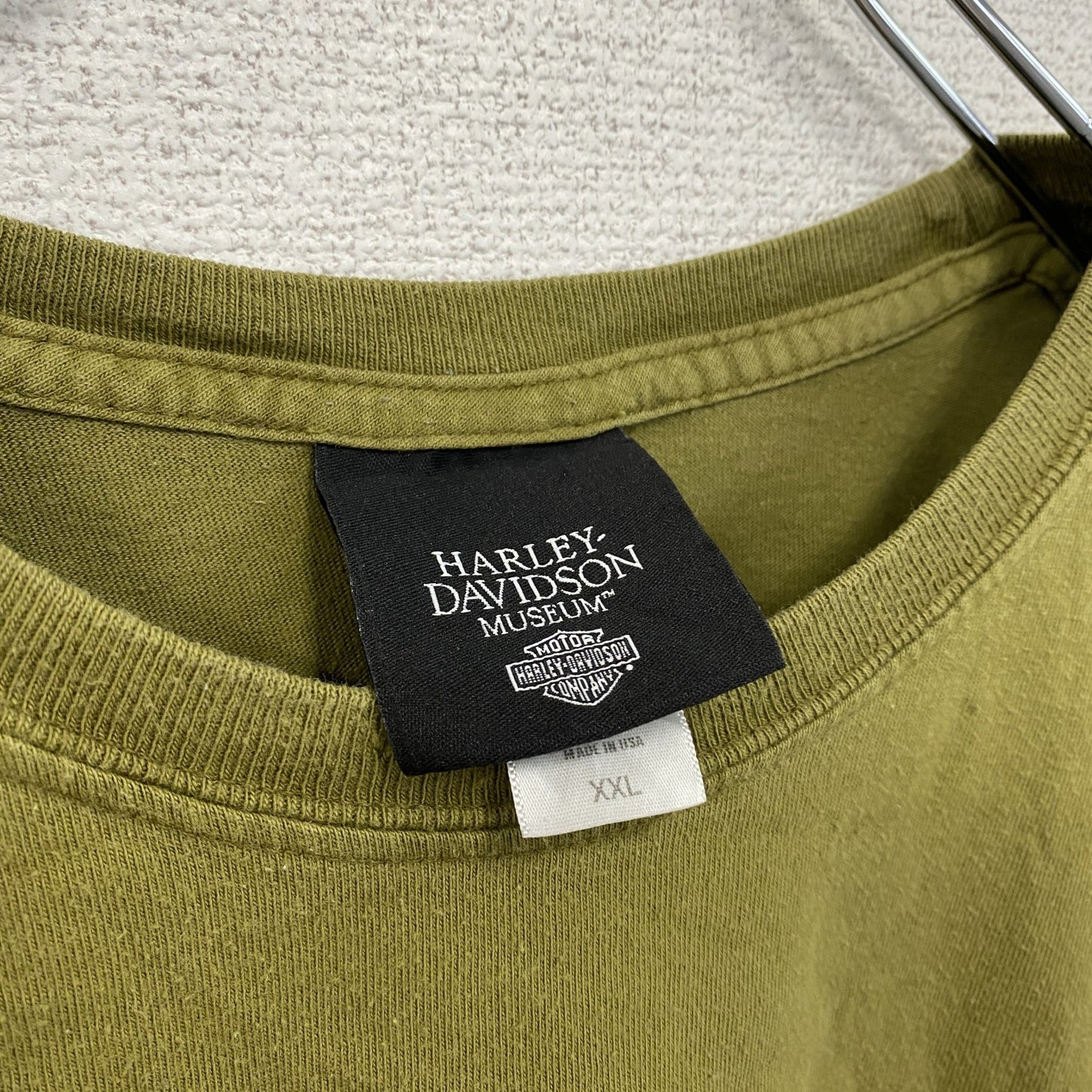 00s　HARLEY DAVIDSON　ハーレーダビッドソン　半袖プリントTシャツ　カーキ　XXLサイズ