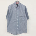 ～00s　Woolrich　ウールリッチ　半袖ボタンダウンシャツ　ヴィンテージ　ギンガムチェック　青　ブルー　Mサイズ　古着