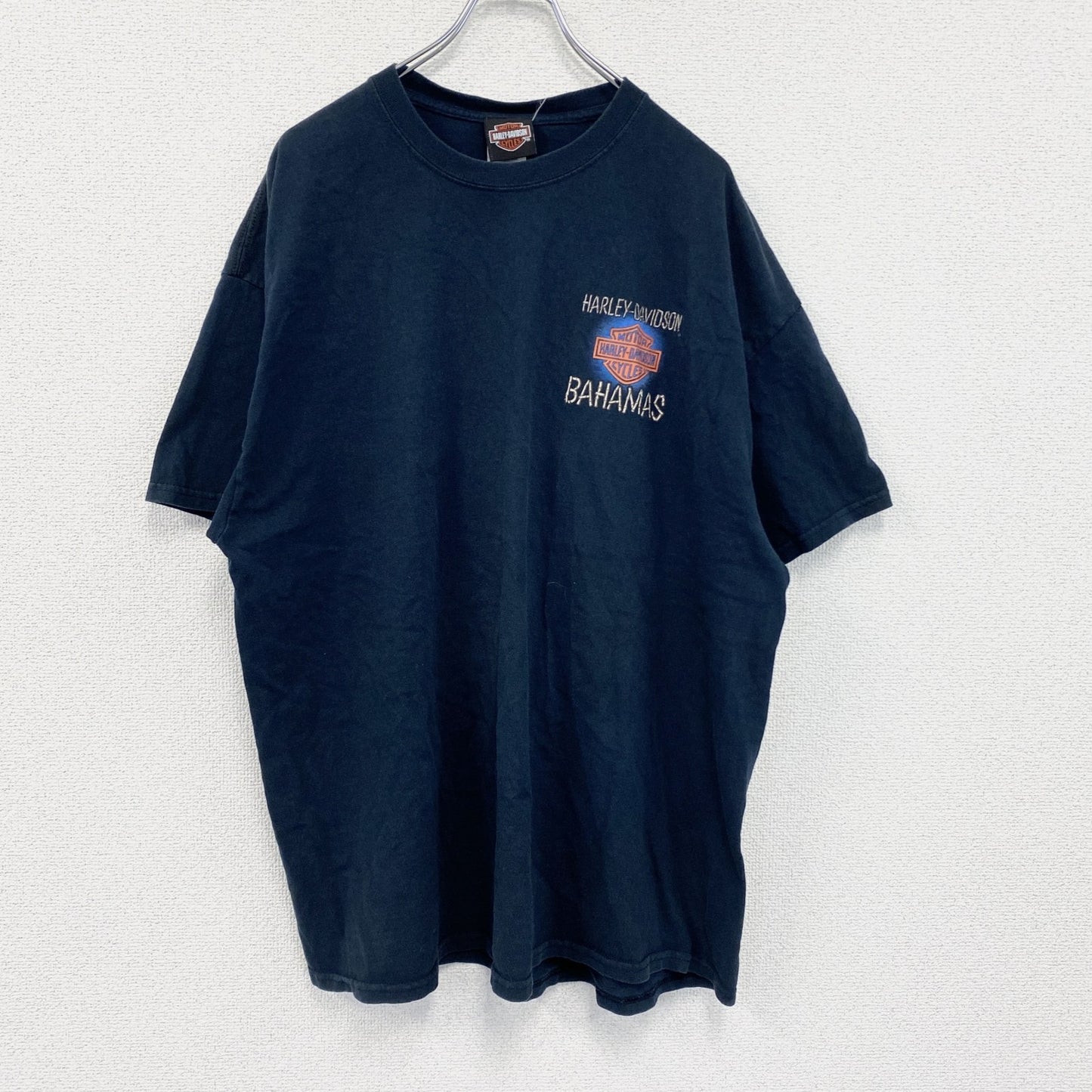 HARLEY DAVIDSON　ハーレーダビッドソン　半袖両面プリントTシャツ　黒　ブラック　XXLサイズ