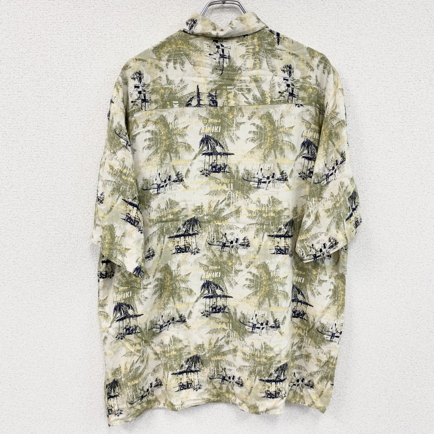 Puritan　ピューリタン　半袖シャツ　柄シャツ　マルチカラー　Lサイズ