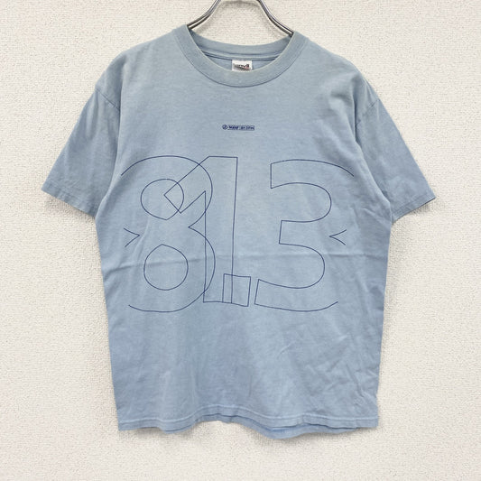 anvil　半袖プリントTシャツ　フェード　水色　ライトブルー　Mサイズ