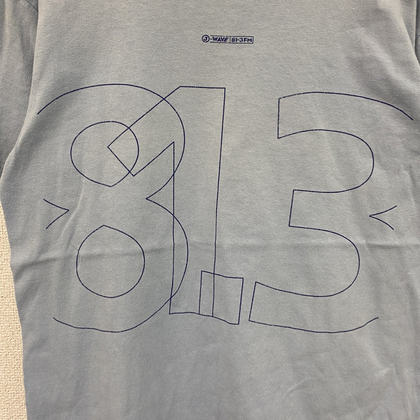 anvil　半袖プリントTシャツ　フェード　水色　ライトブルー　Mサイズ