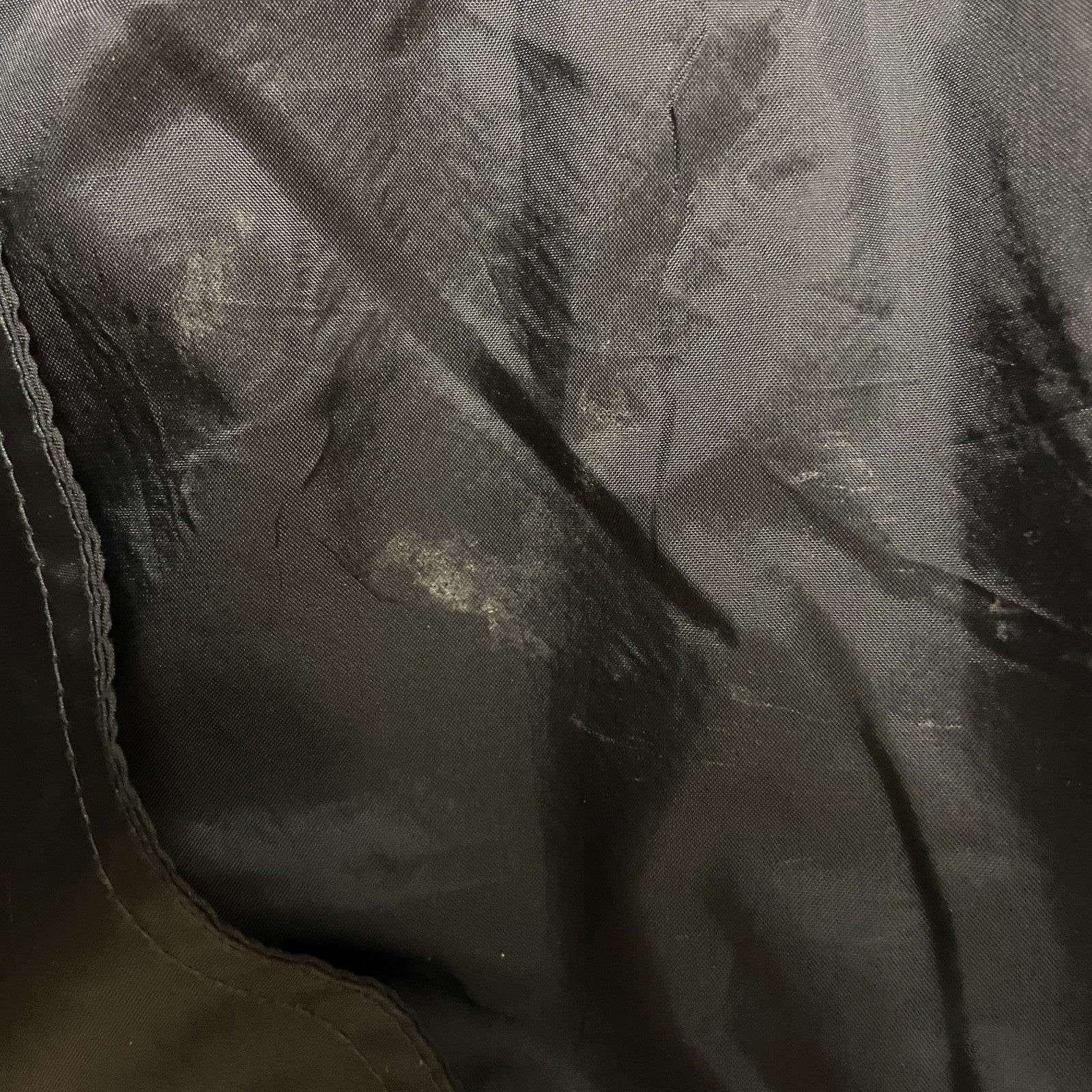 CHARLES RIVER　長袖カレッジ刺繍ナイロンジャケット　ボール州立大学　フットボール　黒　ブラック　赤　レッド　Mサイズ　古着