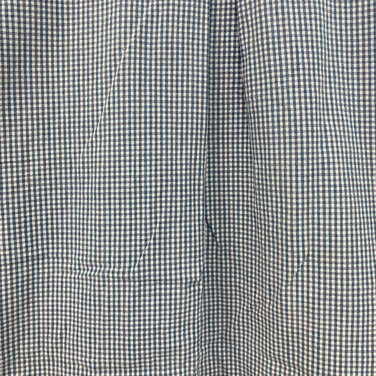 ～00s　Woolrich　ウールリッチ　半袖ボタンダウンシャツ　ヴィンテージ　ギンガムチェック　青　ブルー　Mサイズ　古着