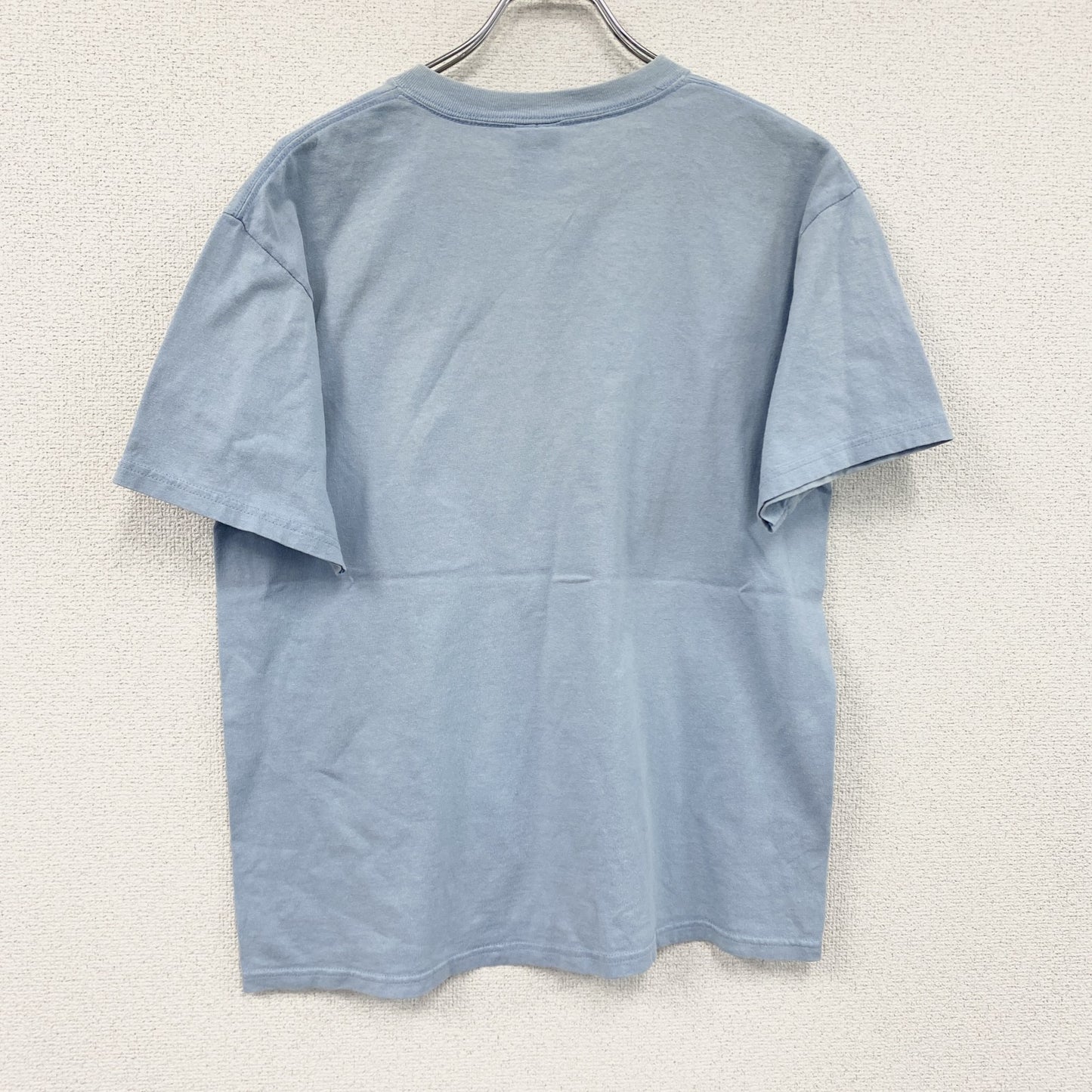 anvil　半袖プリントTシャツ　フェード　水色　ライトブルー　Mサイズ