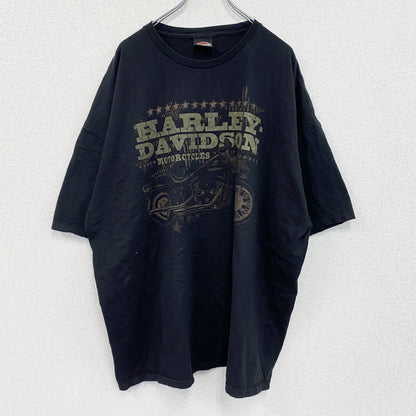 00s　HARLEY DAVIDSON　ハーレーダビッドソン　半袖プリントTシャツ　黒　ブラック　XXXLサイズ