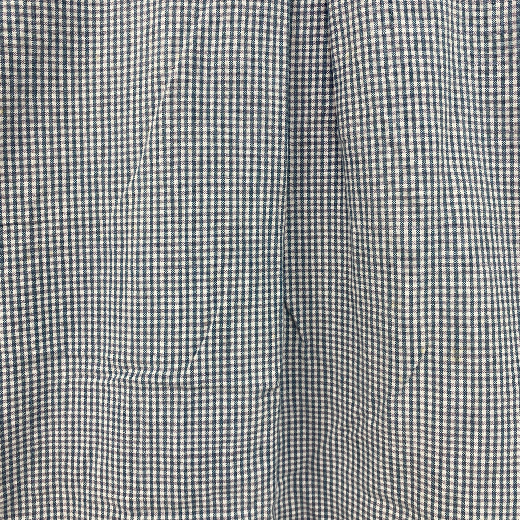 ～00s　Woolrich　ウールリッチ　半袖ボタンダウンシャツ　ヴィンテージ　ギンガムチェック　青　ブルー　Mサイズ　古着