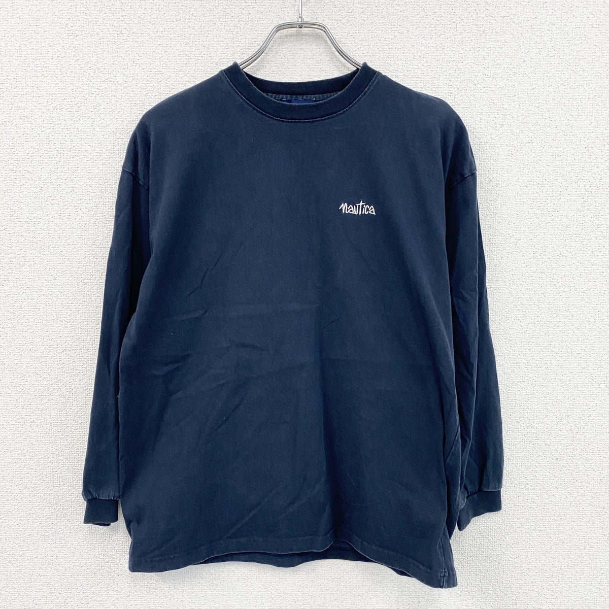 NAUTICA　ノーティカ　長袖Tシャツ/ロンT　紺　ネイビー　Lサイズ　古着