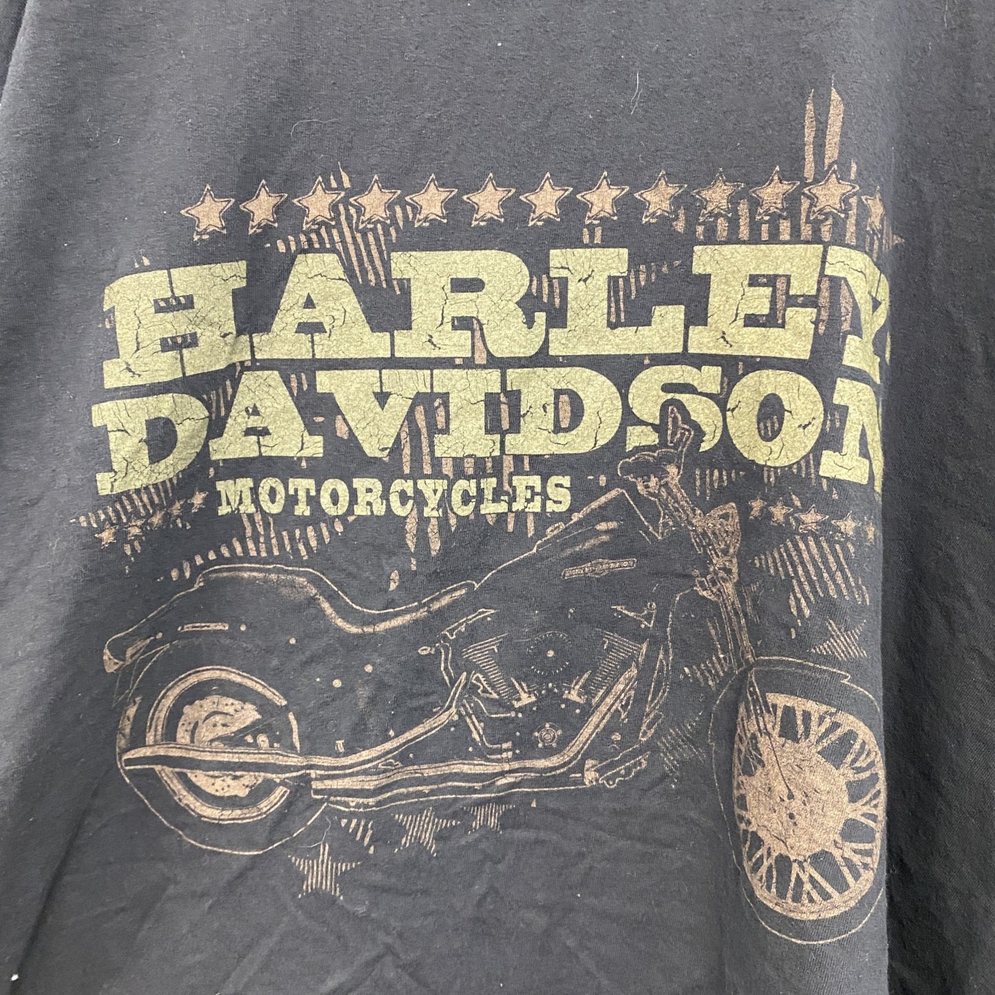 00s　HARLEY DAVIDSON　ハーレーダビッドソン　半袖プリントTシャツ　黒　ブラック　XXXLサイズ