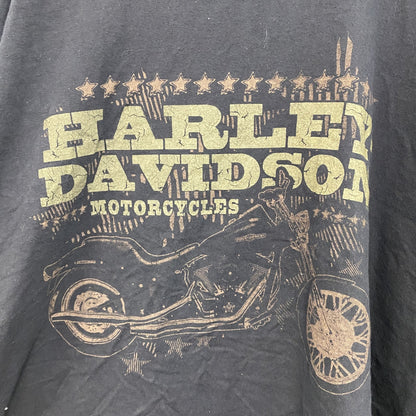 00s　HARLEY DAVIDSON　ハーレーダビッドソン　半袖プリントTシャツ　黒　ブラック　XXXLサイズ