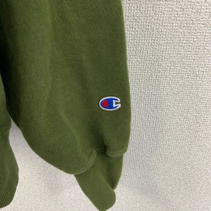 champion　チャンピオン　リバースウィーブ　プリントスウェットパーカー/フーディー　カーキ　Lサイズ