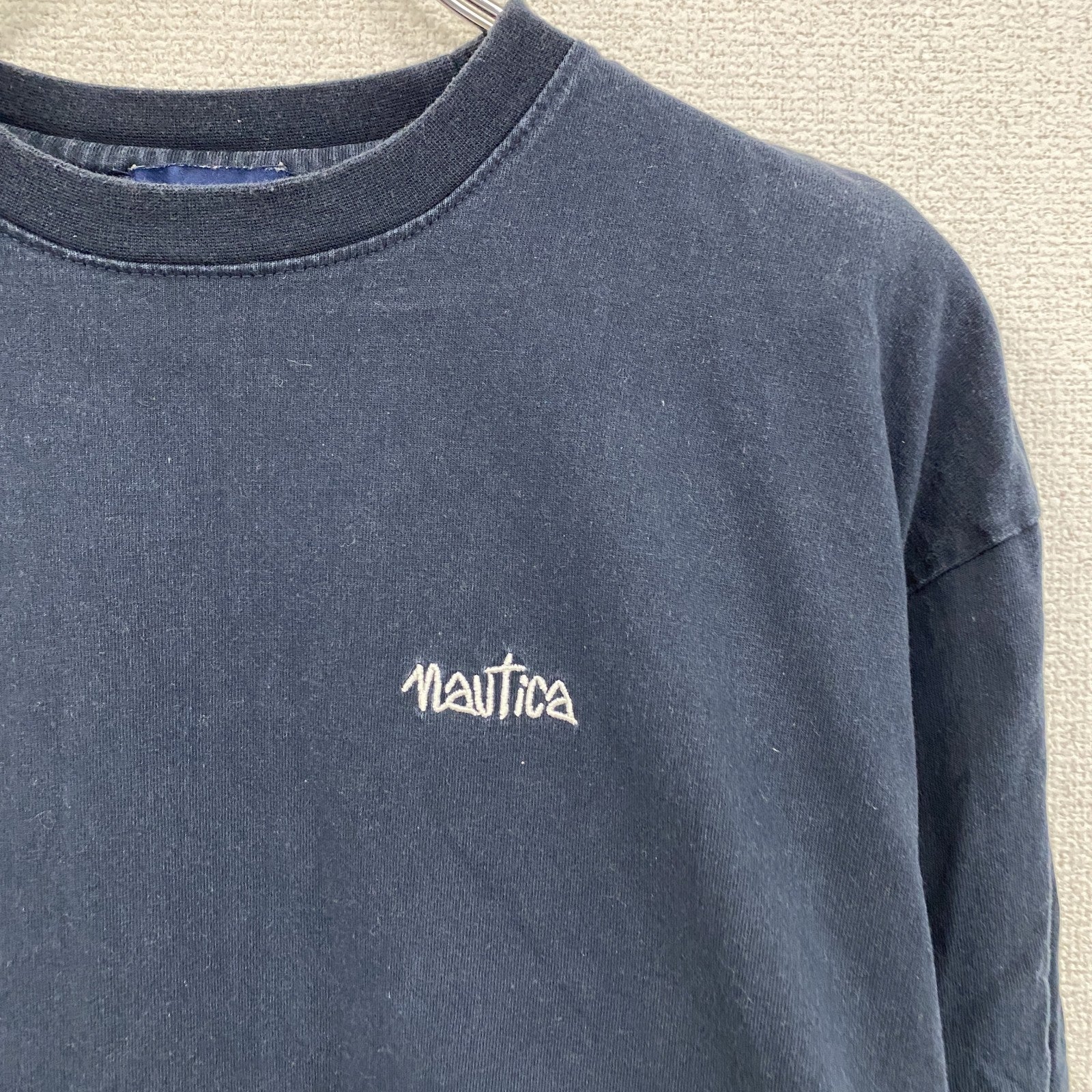 NAUTICA　ノーティカ　長袖Tシャツ/ロンT　紺　ネイビー　Lサイズ　古着