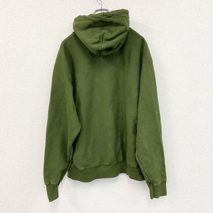 champion　チャンピオン　リバースウィーブ　プリントスウェットパーカー/フーディー　カーキ　Lサイズ