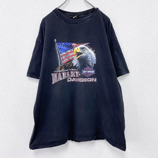 HARLEY DAVIDSON　ハーレーダビッドソン　半袖Tシャツ　黒　ブラック　2XLサイズ