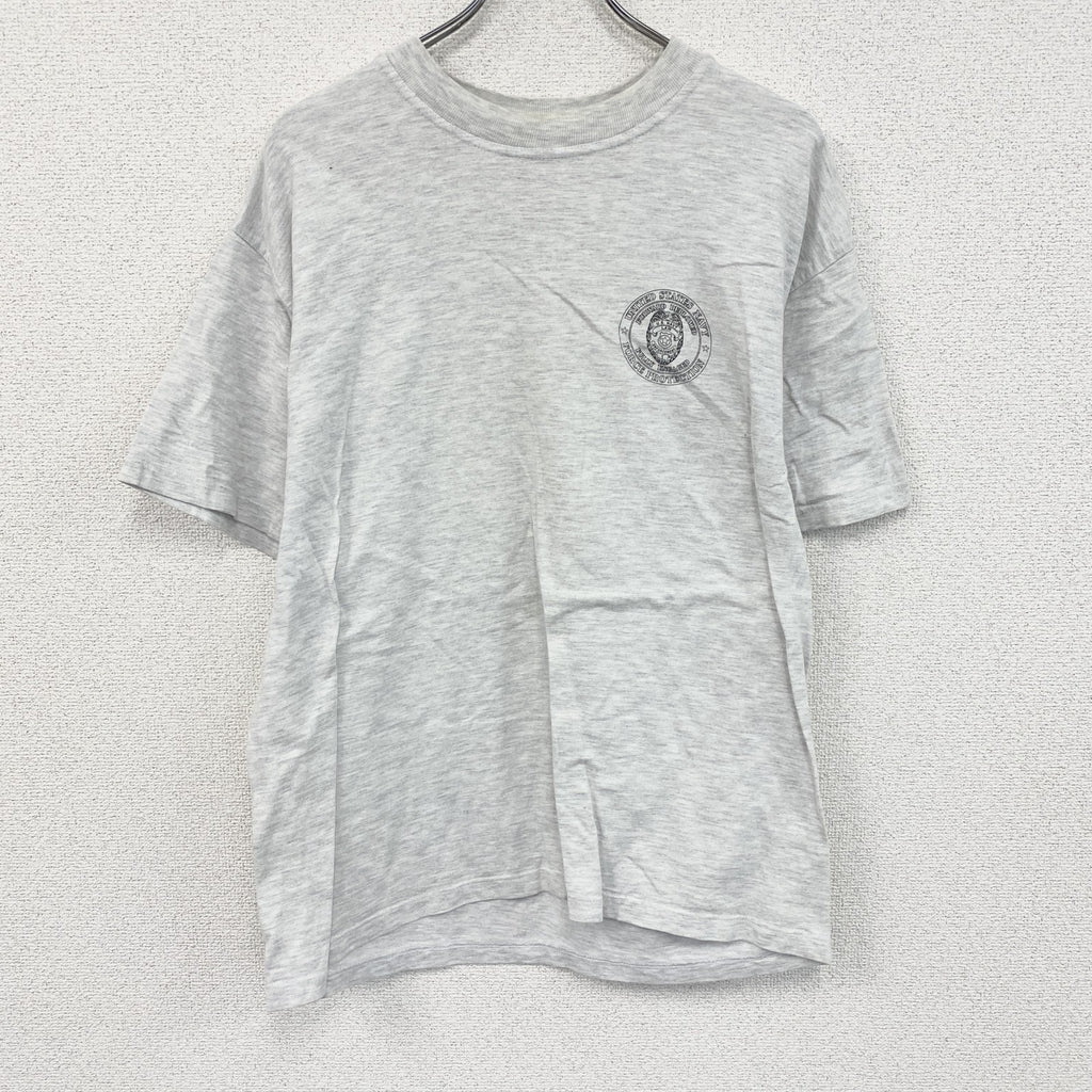 00s　BEEFY-T　U.S.NAVY　半袖プリントTシャツ　ヴィンテージ　灰色　グレー　Lサイズ　古着