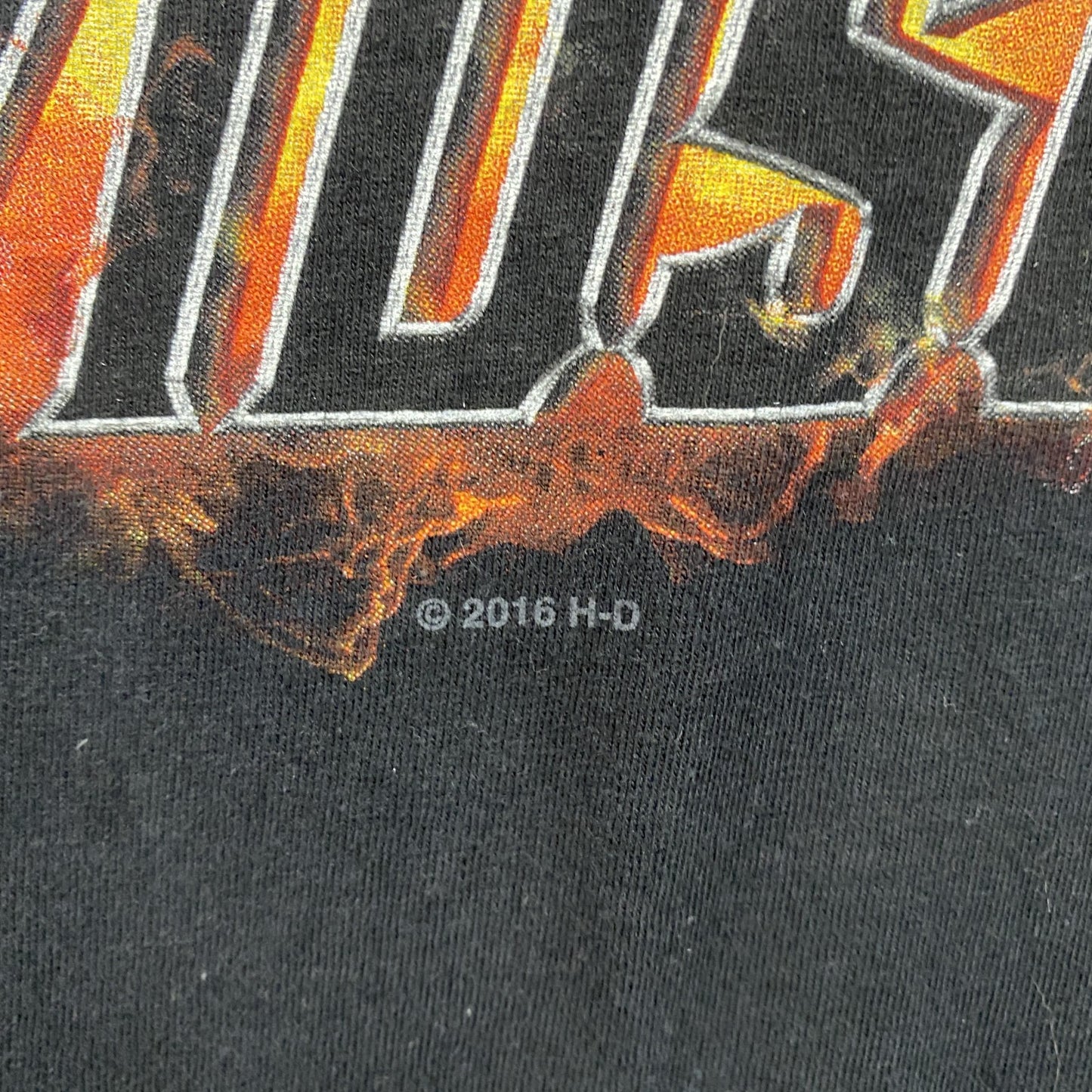 00s　HARLEY DAVIDSON　ハーレーダビッドソン　半袖プリントTシャツ　黒　ブラック