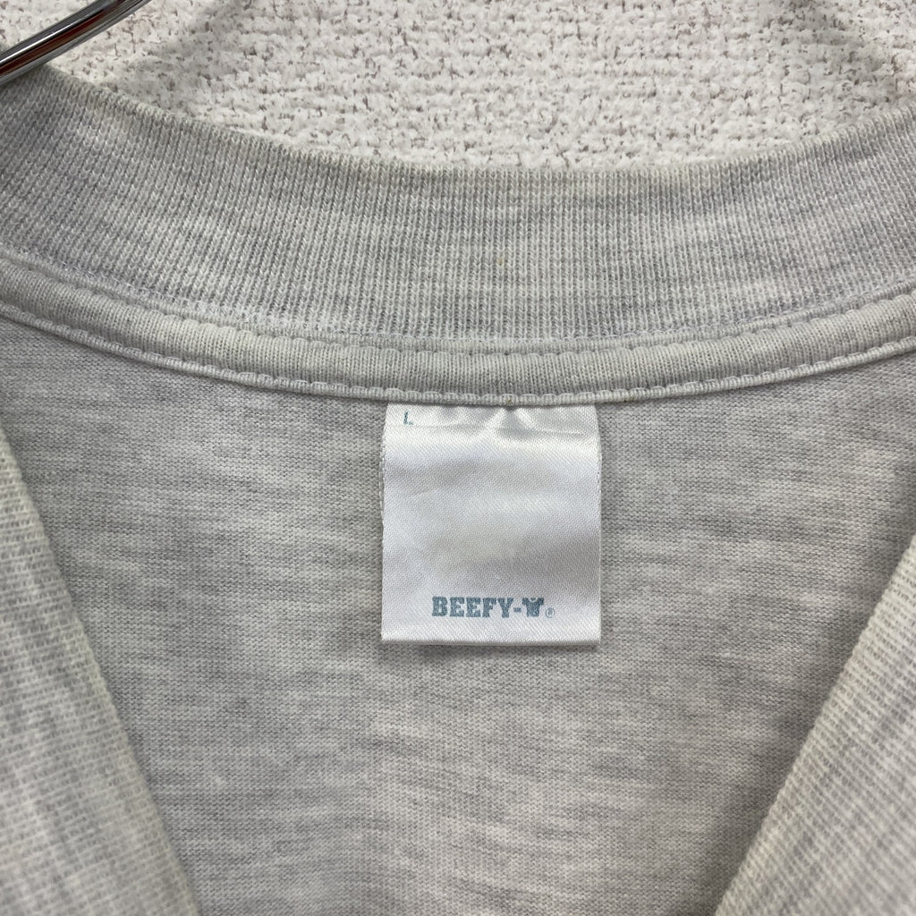 00s　BEEFY-T　U.S.NAVY　半袖プリントTシャツ　ヴィンテージ　灰色　グレー　Lサイズ　古着