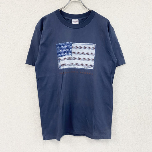 Angels　エンジェルス　半袖プリントTシャツ　フェード　紺　ネイビー　Lサイズ