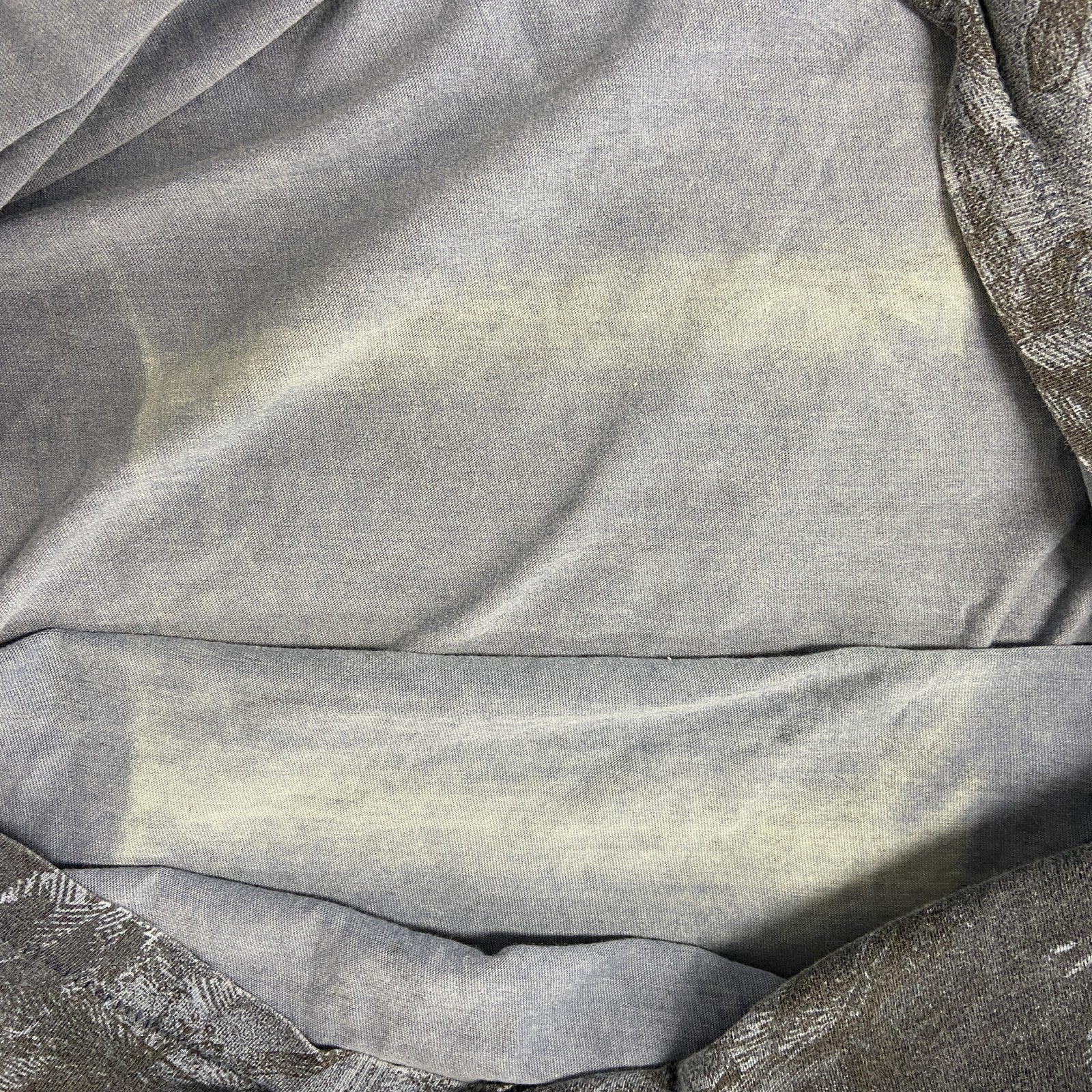 00s～　Petrol INDUSTRIES　長袖Tシャツ/ロンT　シングルステッチ　ヘンリーネック　総柄　青　ブルー　2XLサイズ　古着
