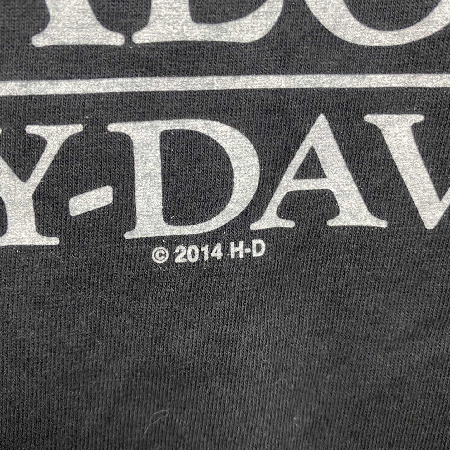 HARLEY DAVIDSON　ハーレーダビッドソン　半袖両面プリントTシャツ　黒　ブラック　Lサイズ