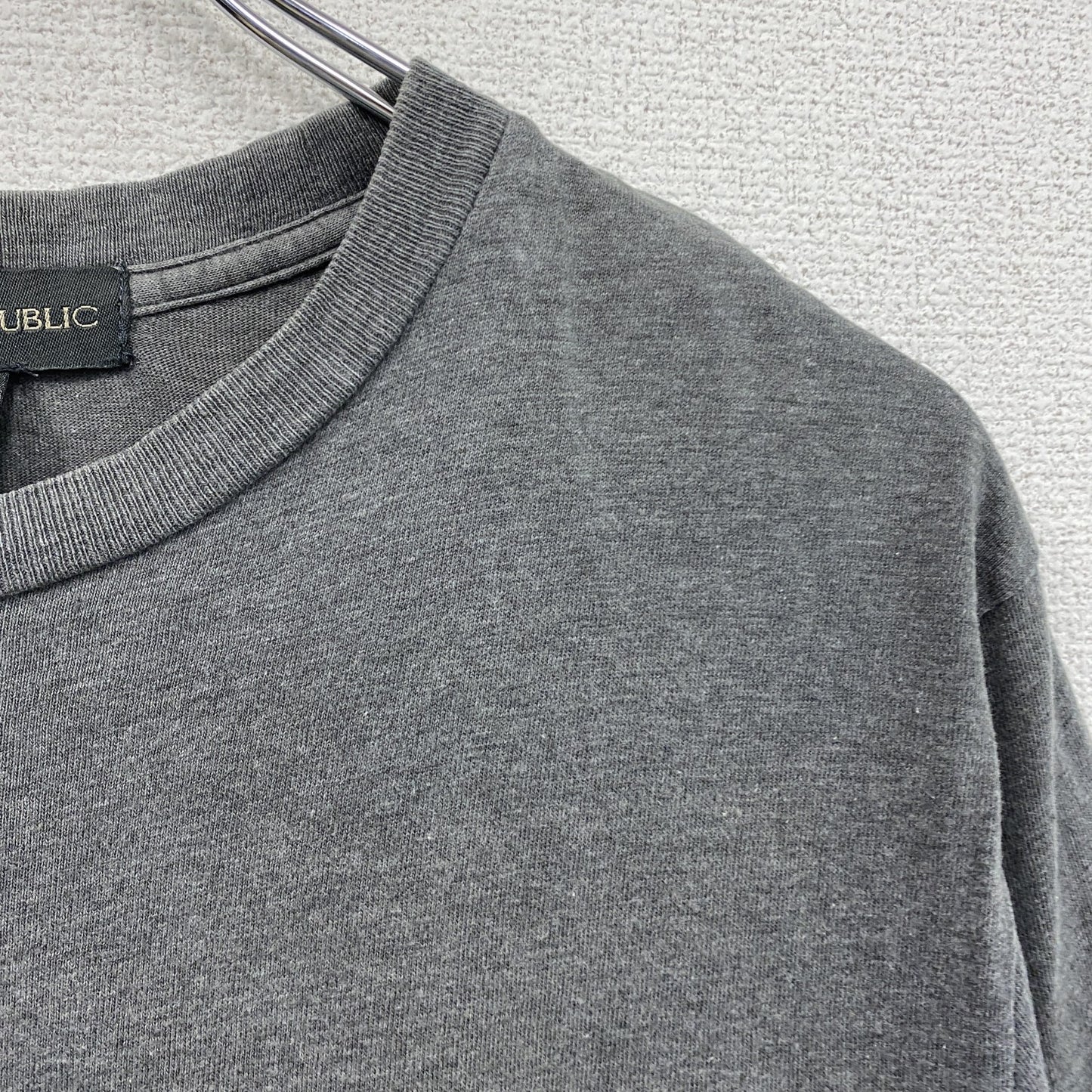 BANANA REPUBLIC　バナナリパブリック　半袖プリントTシャツ　シングルステッチ　灰色　グレー　Sサイズ