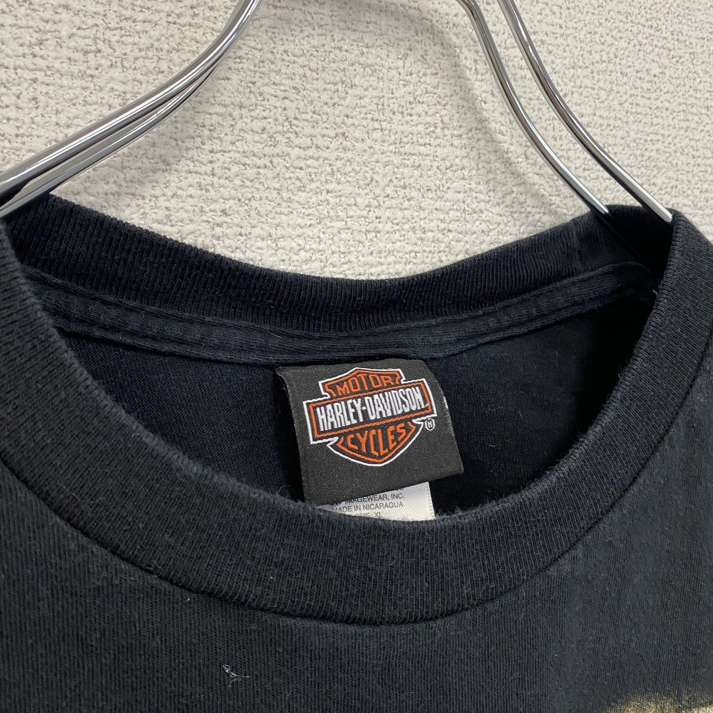 00s　HARLEY DAVIDSON　ハーレーダビッドソン　半袖プリントTシャツ　黒　ブラック　XLサイズ