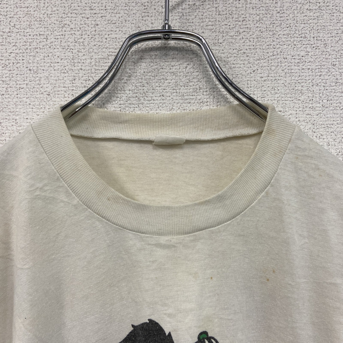 ～90s　半袖プリントTシャツ　モンキー　ユーロヴィンテージ　白　ホワイト　古着