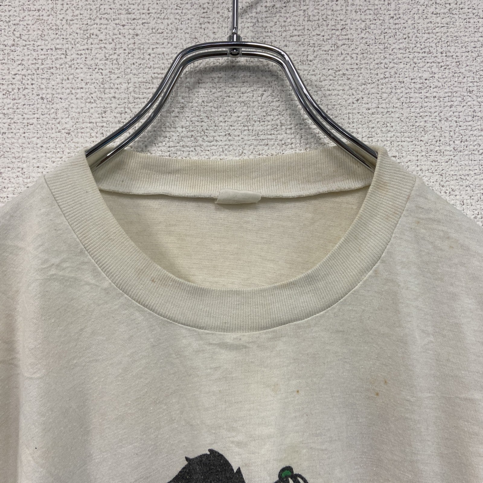 ～90s　半袖プリントTシャツ　モンキー　ユーロヴィンテージ　白　ホワイト　古着
