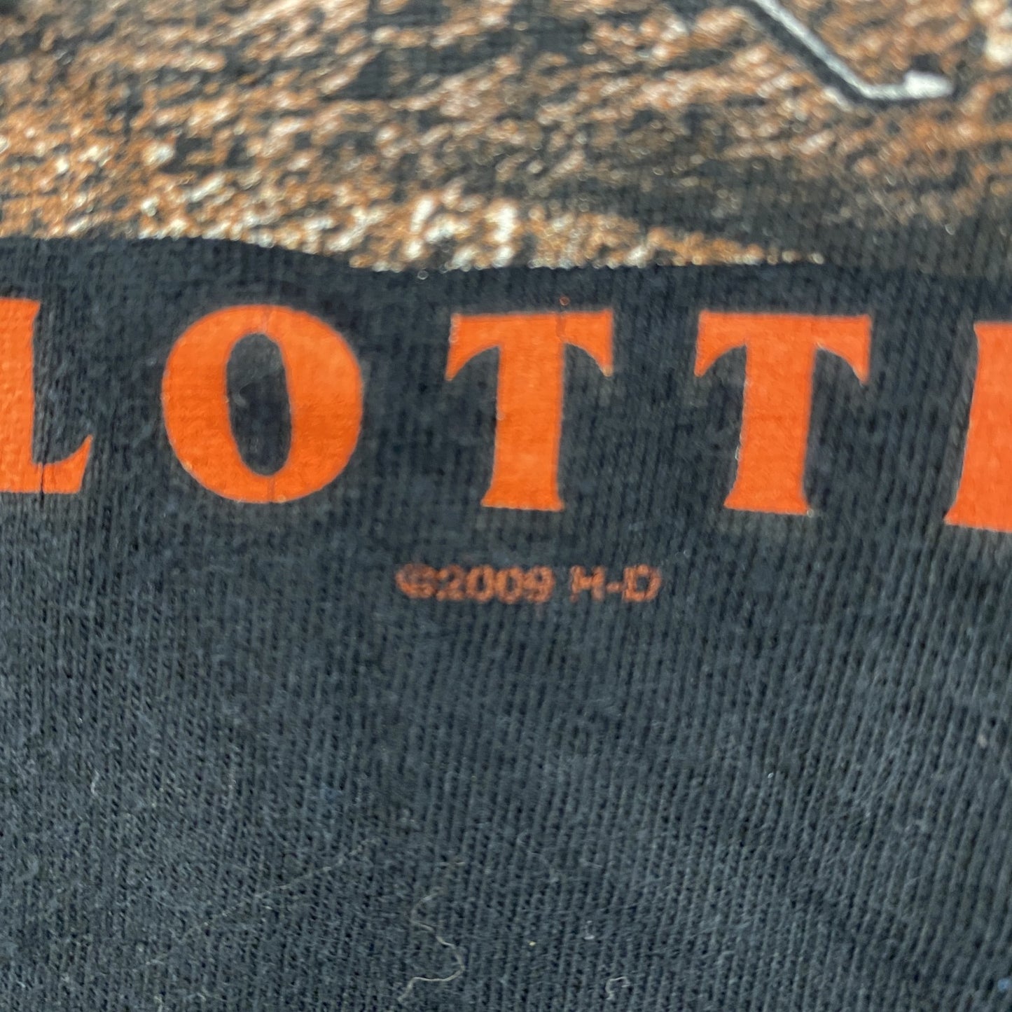 00s　HARLEY DAVIDSON　ハーレーダビッドソン　半袖プリントTシャツ　黒　ブラック　XLサイズ