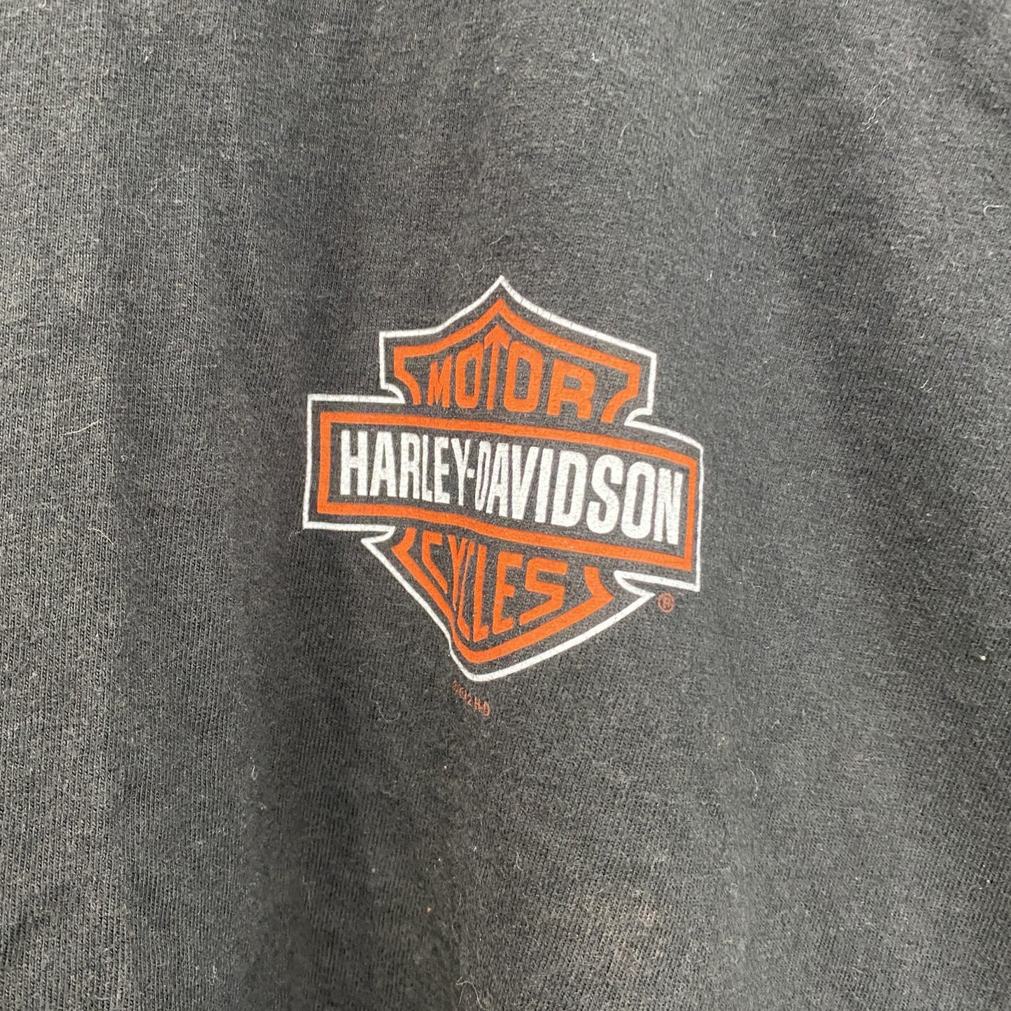 HARLEY DAVIDSON　ハーレーダビッドソン　半袖両面プリントTシャツ　黒　ブラック　Lサイズ