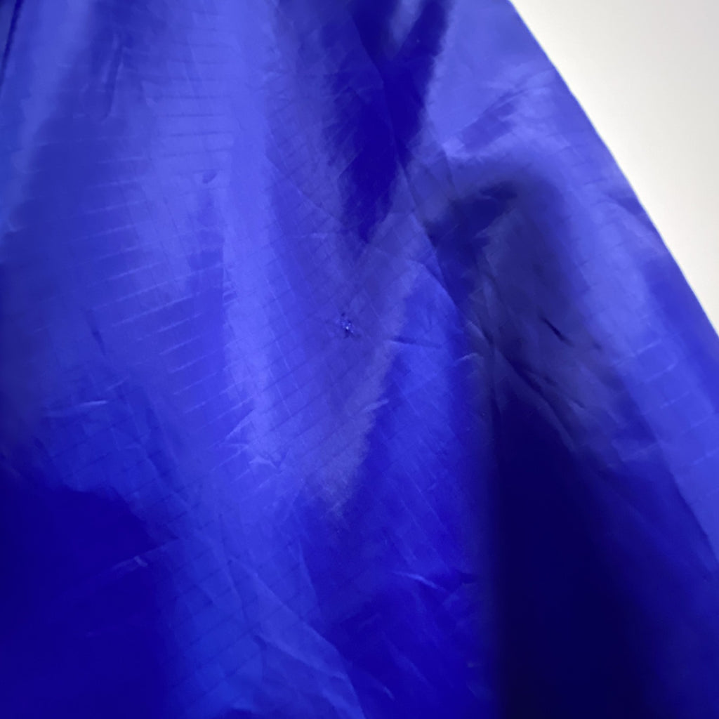 GTM　長袖ハーフジップナイロンプルオーバー　アノラック　ワンポイント刺繍　GVHS EAGLES　青　ブルー　Lサイズ　古着